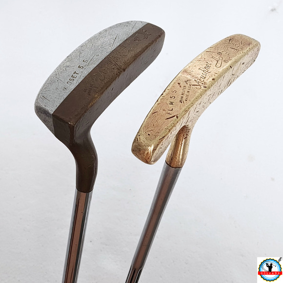 Titleist Other - Lot of 2 Acushnet Bullseye M-OSET-5S & FL-M 5S John Reuter Jr. Putters Steel 35"